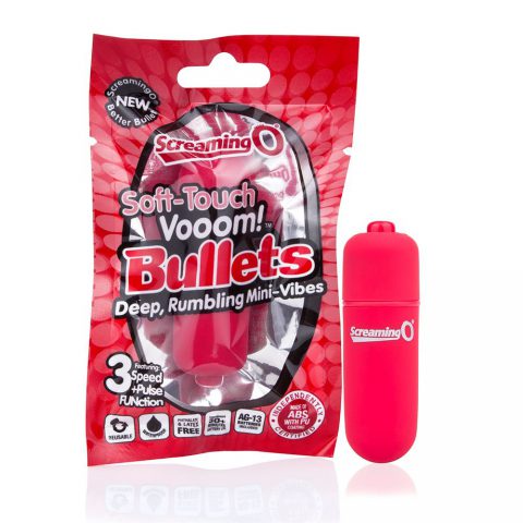 red soft touch vibrator UK bullets from sex shop online