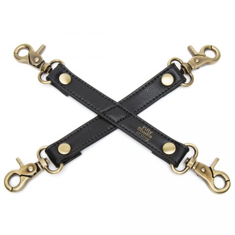 Black and gold hog tie fifty shades of grey brand from sex shop online