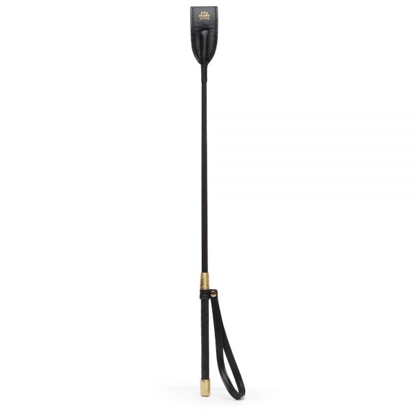 black and gold long riding crop fifty shades of grey brand from sex shop online