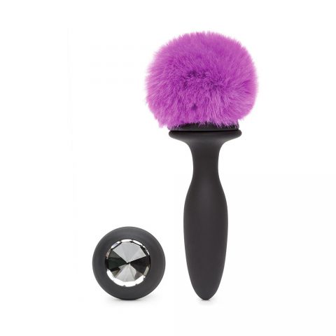 black/pink large vibrating butt plug from sex shop