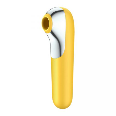 yellow and silver dual love vibrator UK from sex shop
