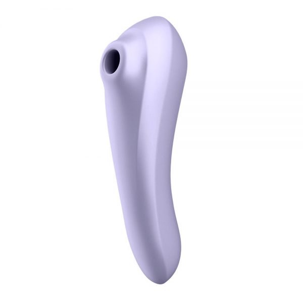 mauve-and silver dual love vibrator UK from sex shop