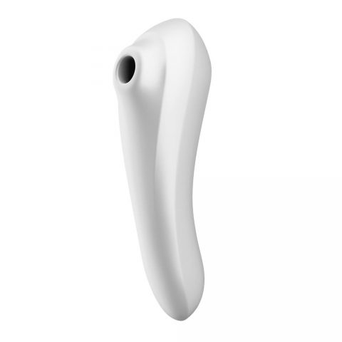 white and silver dual love vibrator UK from sex shop