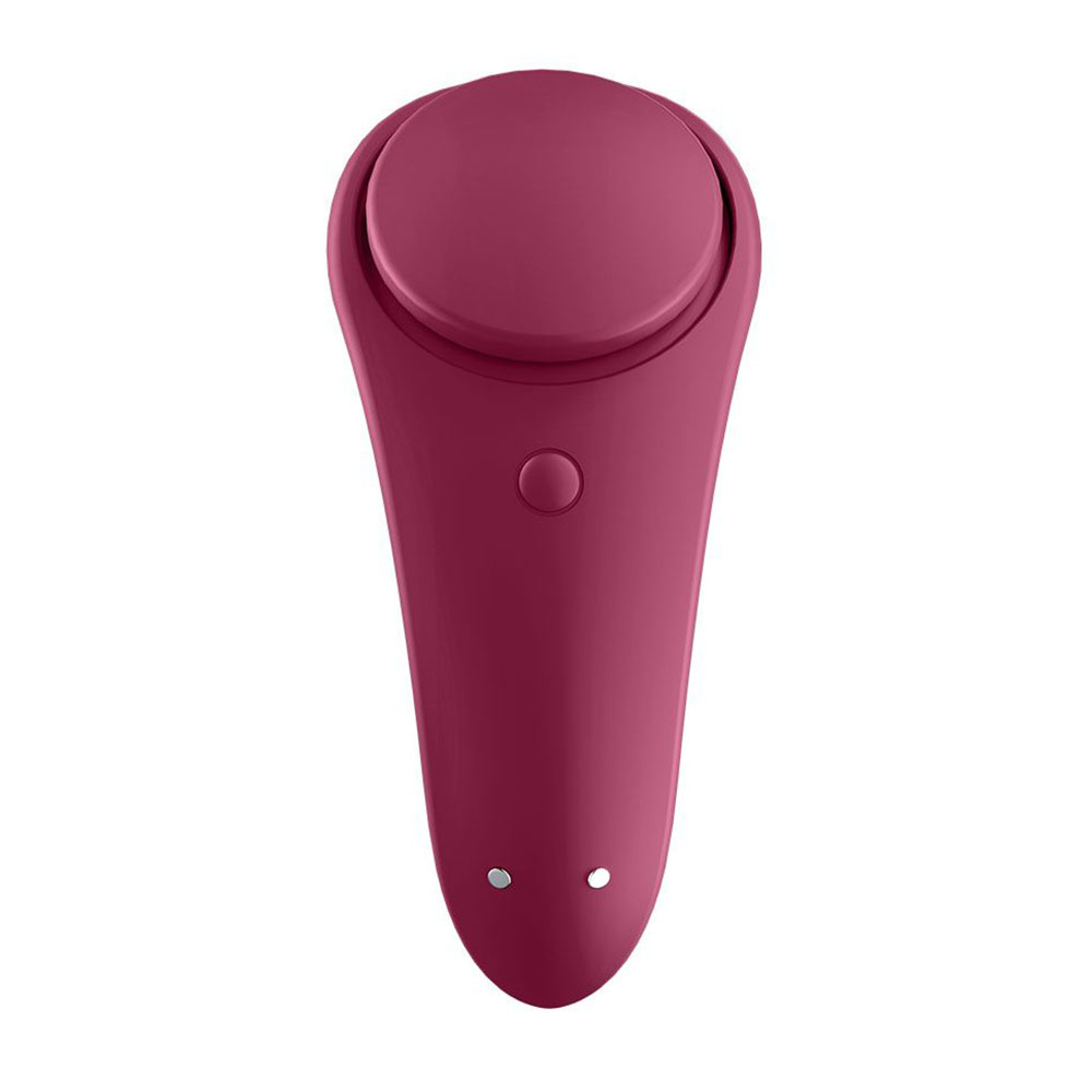 Satisfyer App Enabled Sexy Secret Panty Vibrator Wine Red - Image 2