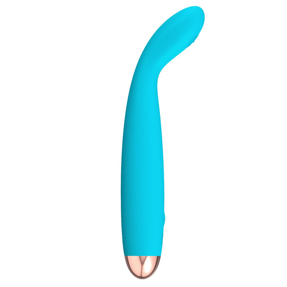 Cuties Silk Touch Rechargeable Mini Vibrator Blue - Image 2