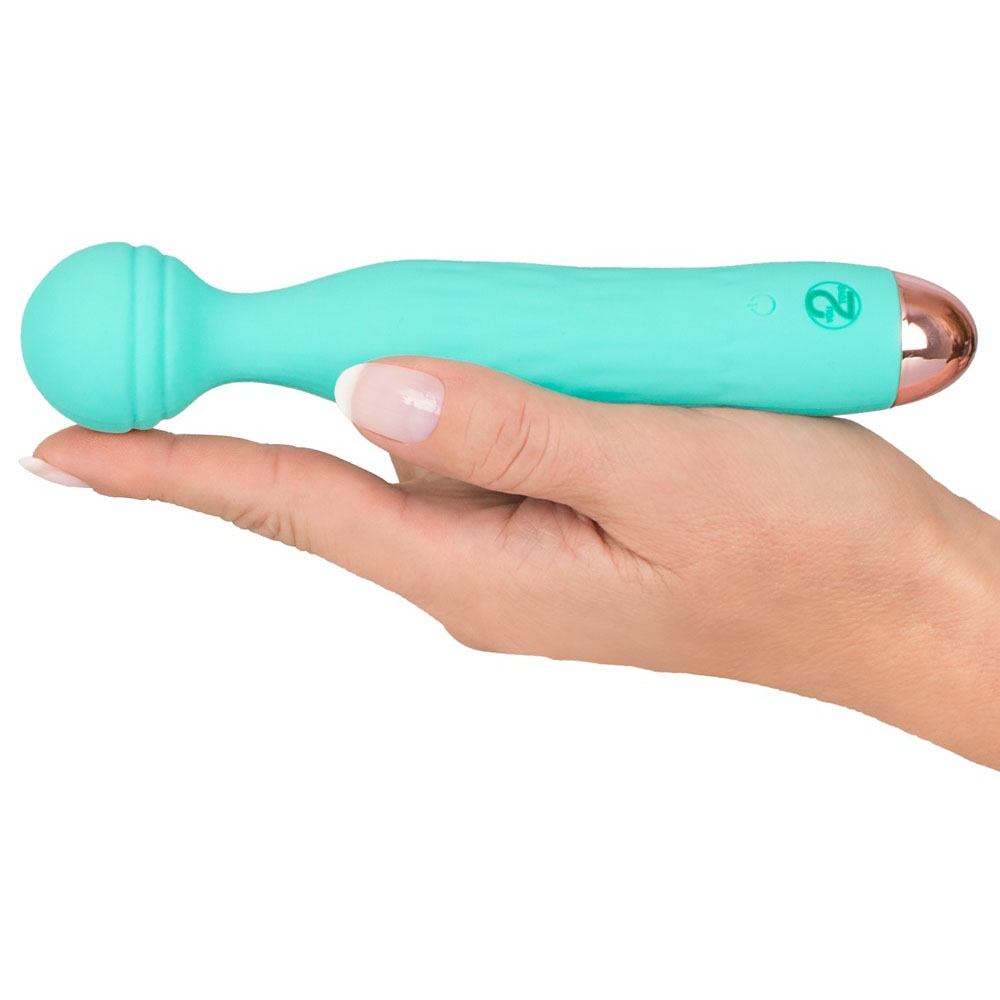 Cuties Silk Touch Rechargeable Mini Vibrator Green - Image 3