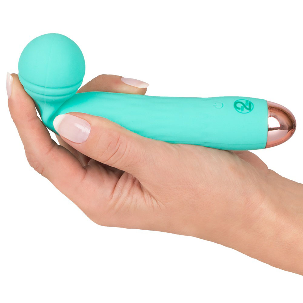 Cuties Silk Touch Rechargeable Mini Vibrator Green - Image 4