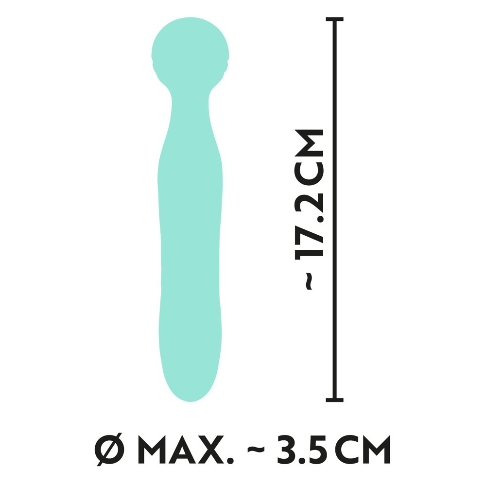 Cuties Silk Touch Rechargeable Mini Vibrator Green - Image 5
