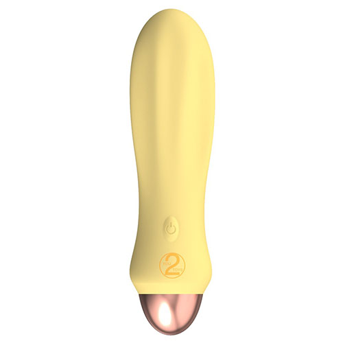 Cuties Silk Touch Rechargeable Mini Vibrator Yellow