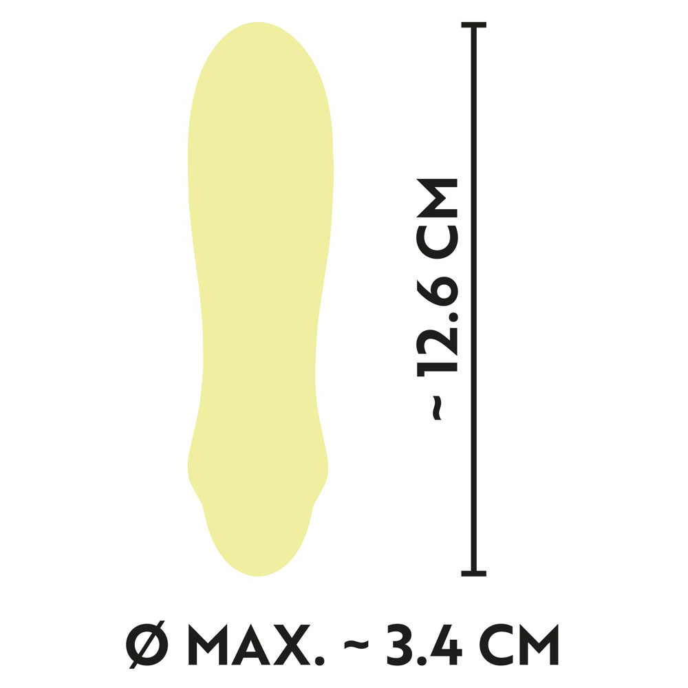 Cuties Silk Touch Rechargeable Mini Vibrator Yellow - Image 5