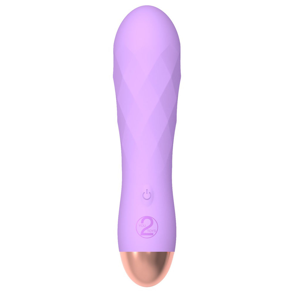 Cuties Silk Touch Rechargeable Mini Vibrator Purple - Image 2