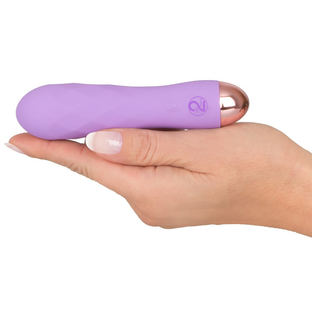 Cuties Silk Touch Rechargeable Mini Vibrator Purple - Image 3