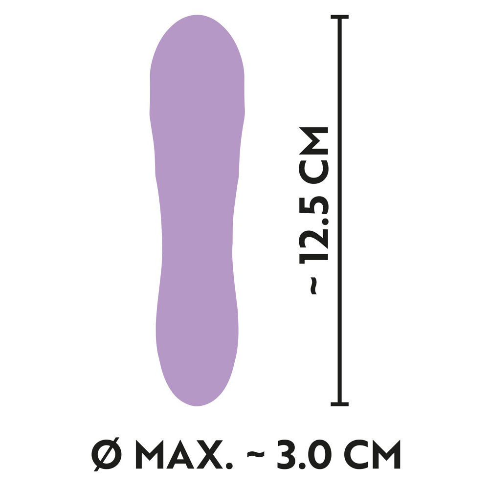 Cuties Silk Touch Rechargeable Mini Vibrator Purple - Image 5