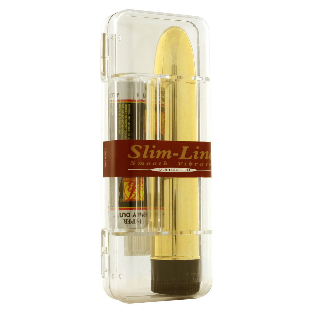 Slimline Smooth Multi Speed Vibrator Gold - Image 2