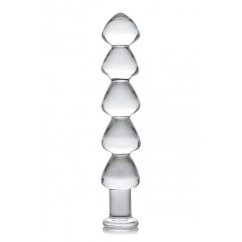 Master Series Drops Anal Links Glass Dildo
