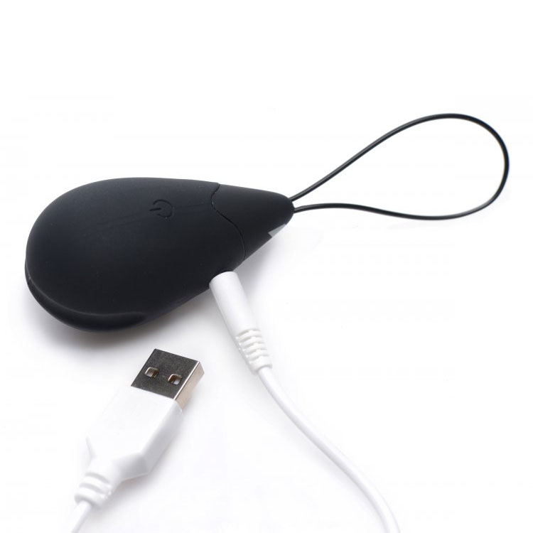 XR 10X Silicone Vibrating Egg Black - Image 3