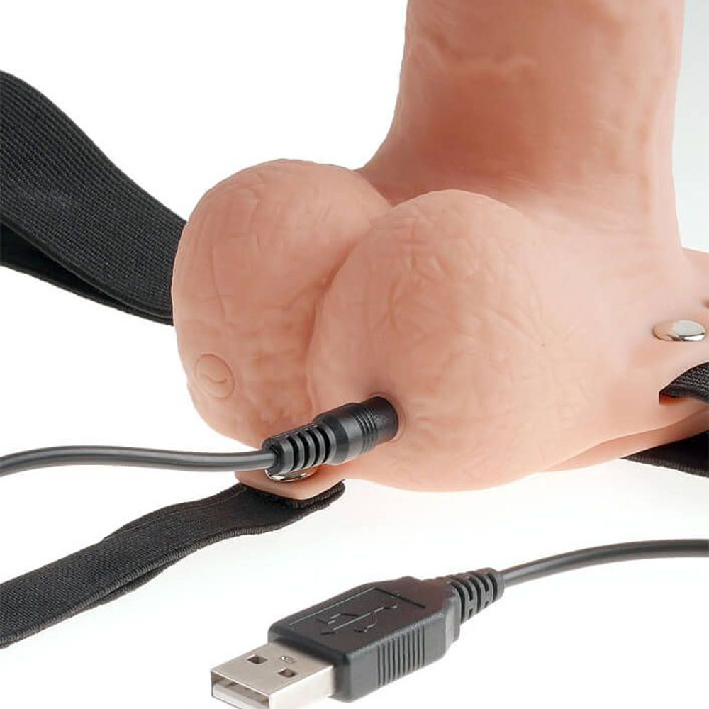 Fetish Fantasy 11 Inch Hollow Rechargeable Strapon - Image 4