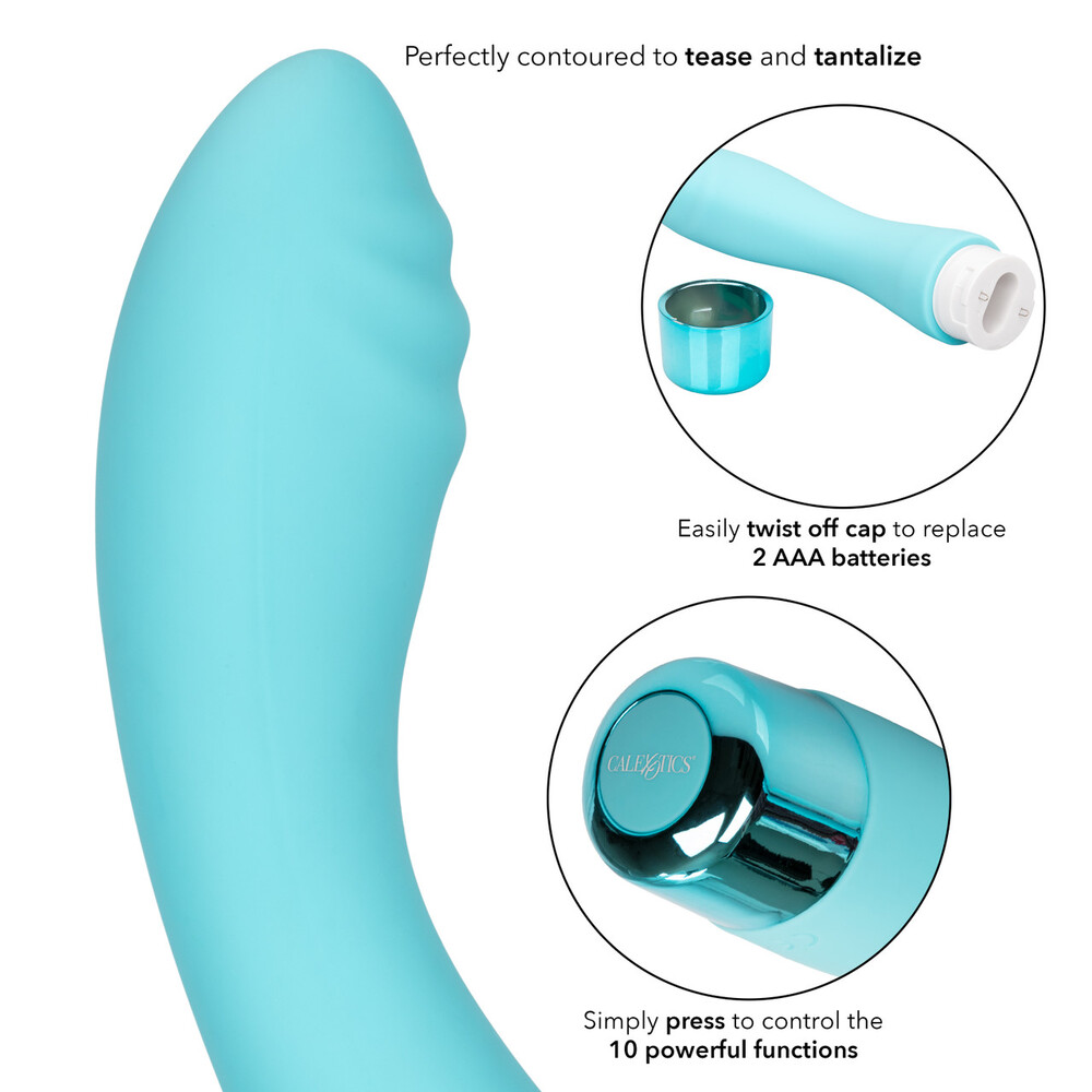 Eden Ripple Silicone GSpot Vibrator Waterproof 6 inch - Image 4