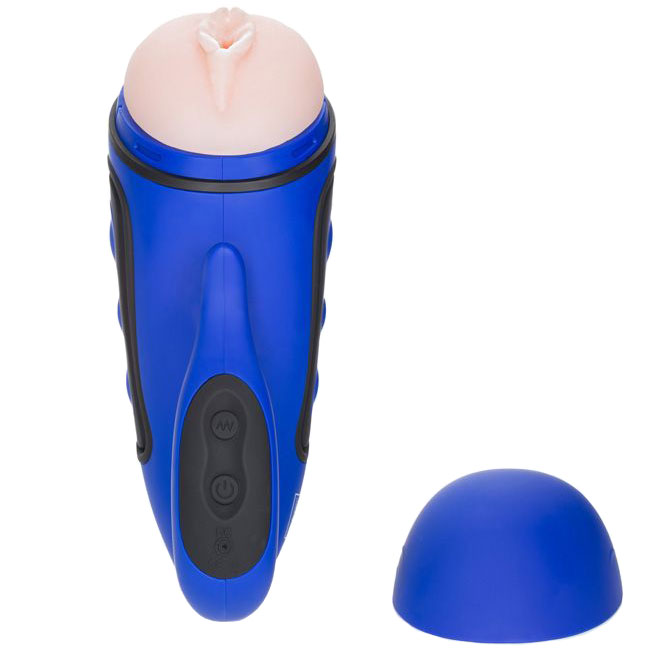 Apollo Alpha Stroker 2 Rechargeable Blue Masturbator - Image 5