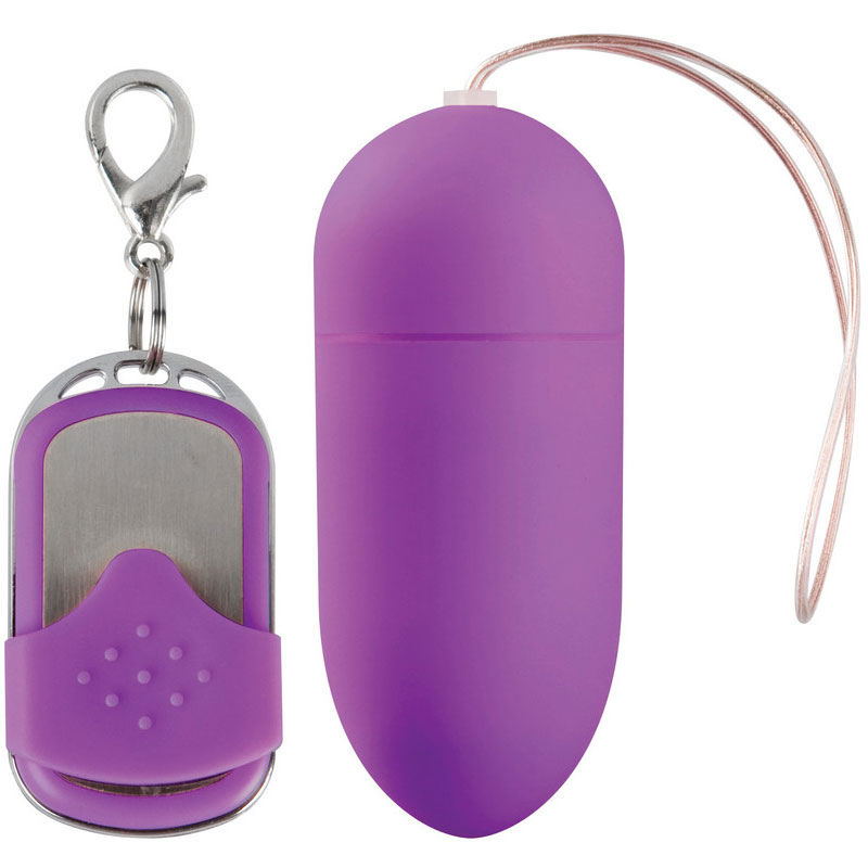 10 Speed Remote Vibrating Egg BIG Purple - Image 2
