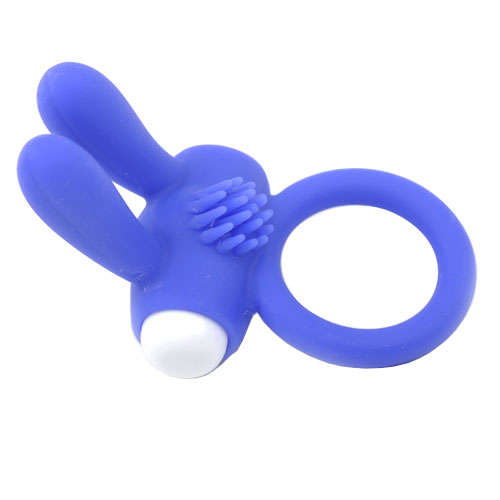 Cock Ring With Rabbit Ears Blue - Image 3