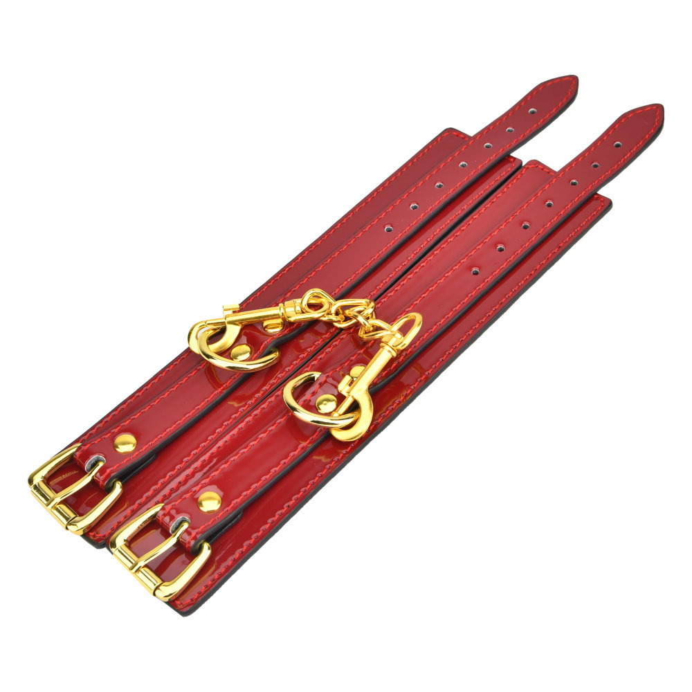 Bound to Please Red Wrist Cuffs - Image 2
