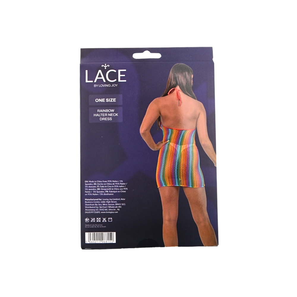 Lace by LJ Rainbow Halter Neck Dress - Image 6