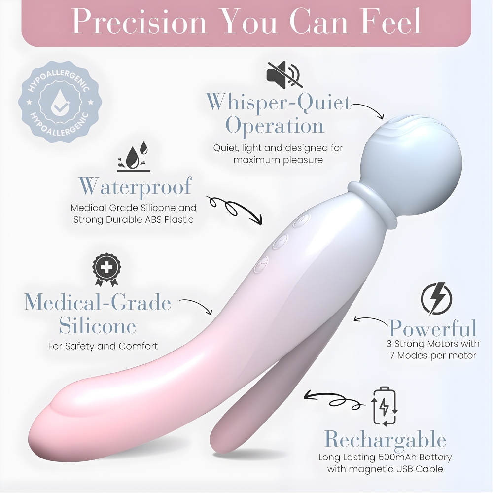 MYLO 3-in-1 Body Wand Massager Air - Image 3