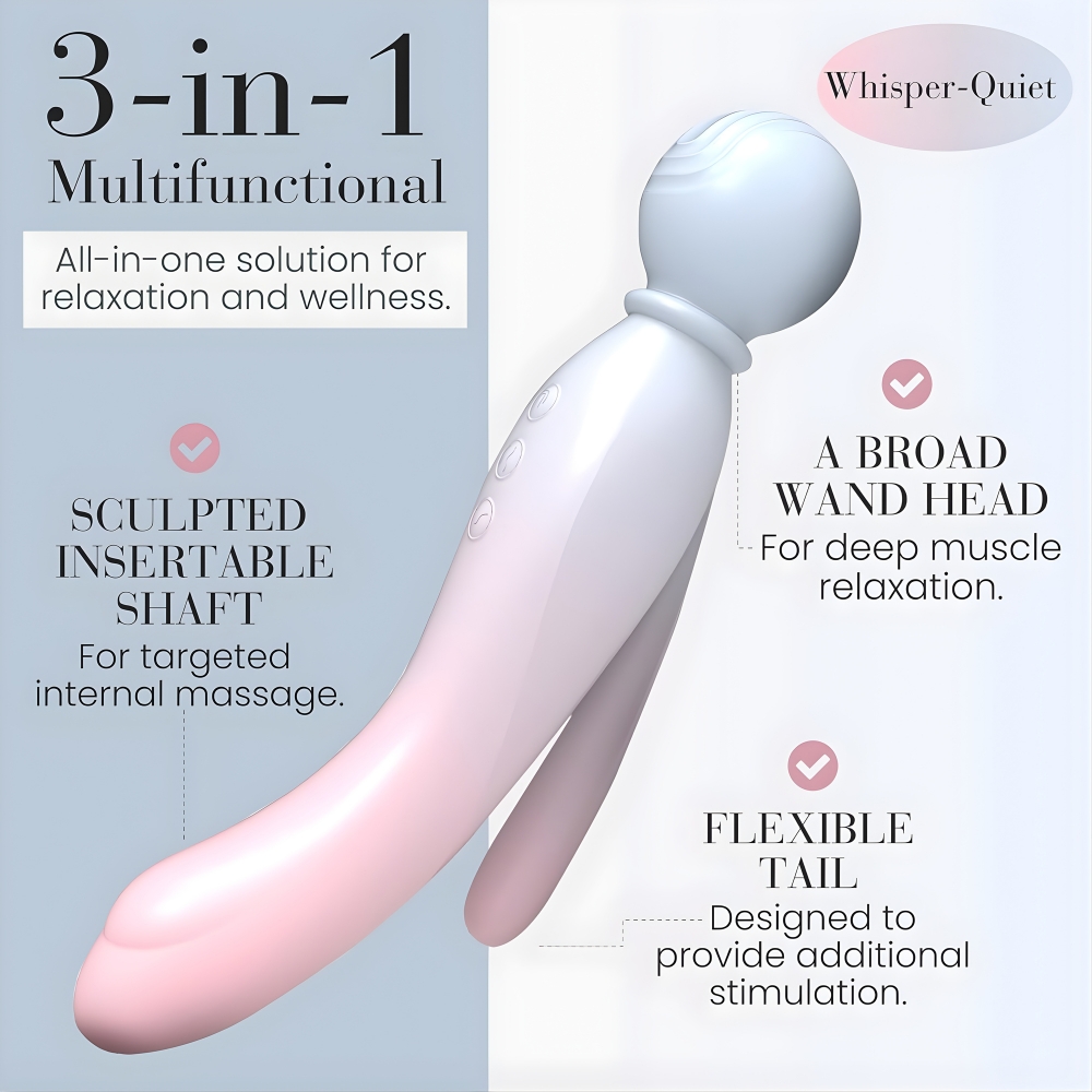 MYLO 3-in-1 Body Wand Massager Air - Image 4