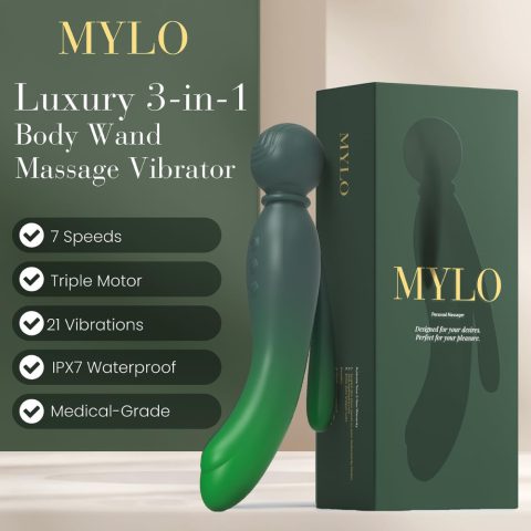 MYLO 3-in-1 Body Wand Massager Earth