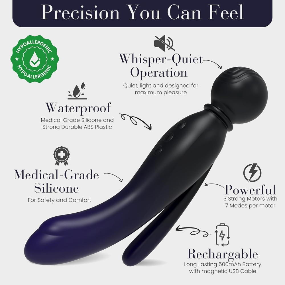 MYLO 3-in-1 Body Wand Massager Spirit - Image 3