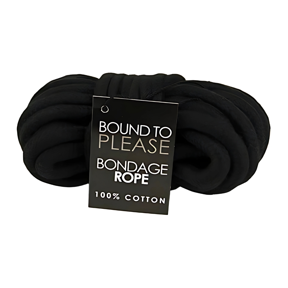Bound to Please Bondage Rope Black - Image 2