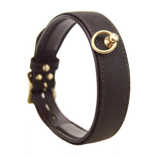 BOUND Nubuck Leather Choker with 'O' Ring - Image 4