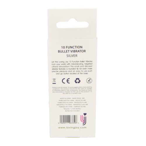 Loving Joy Single Speed Silver Bullet Vibrator - Image 8
