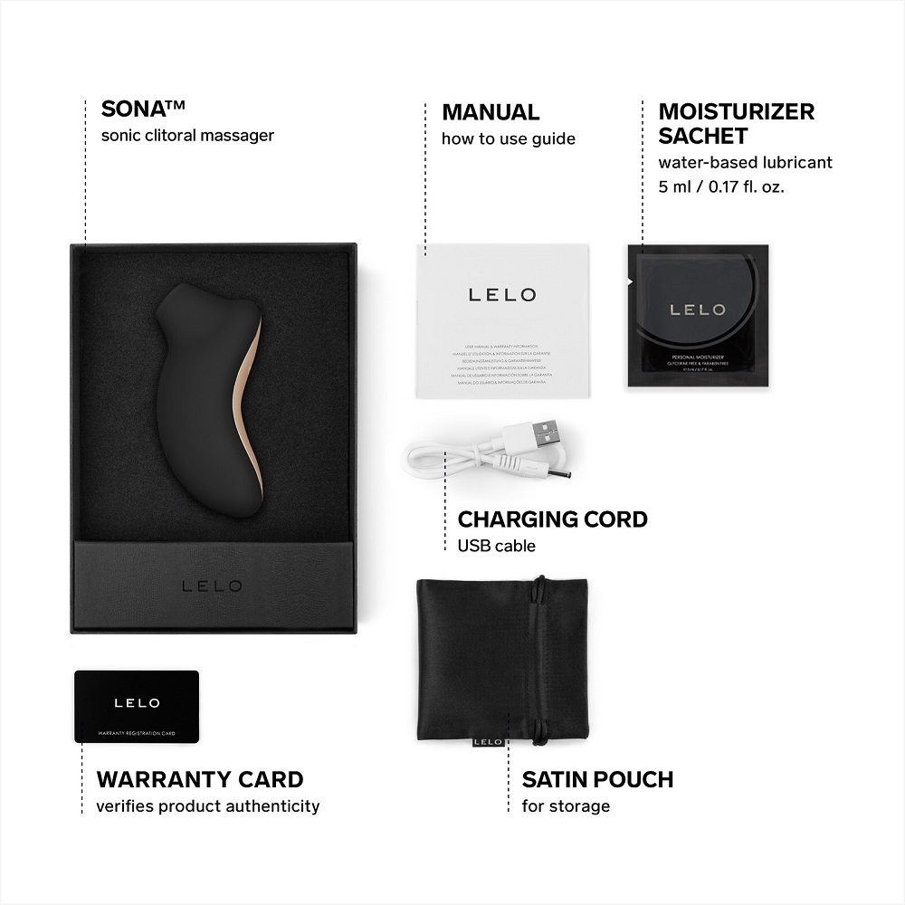 LELO SONA Sonic Clitoral Massager - Black - Image 9