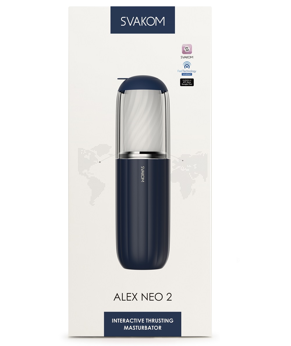 Svakom Alex Neo 2 Interactive App Controlled Thrusting Male Masturbator - Image 5