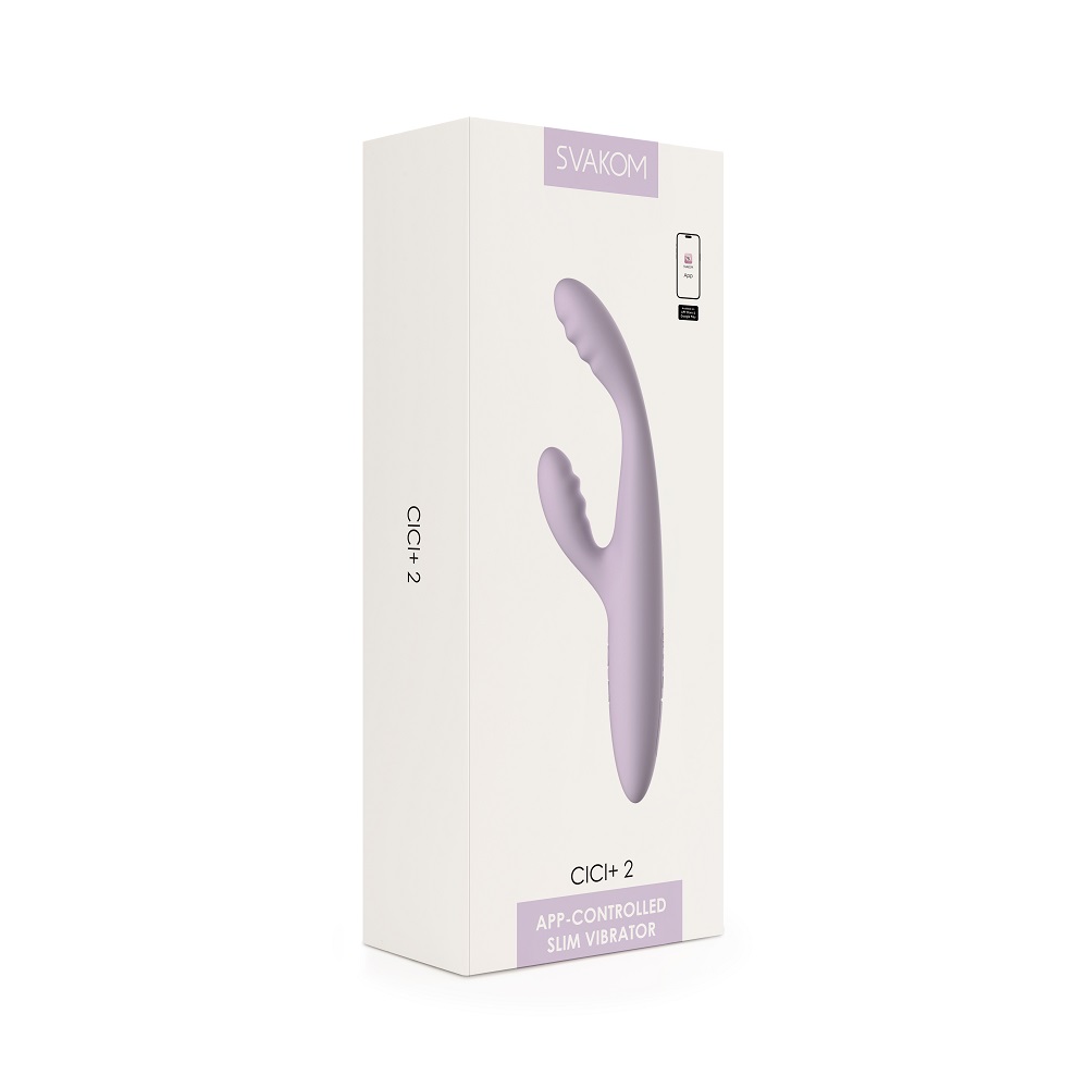 Svakom Cici+ 2 App Controlled Slim Rabbit Vibrator - Image 8
