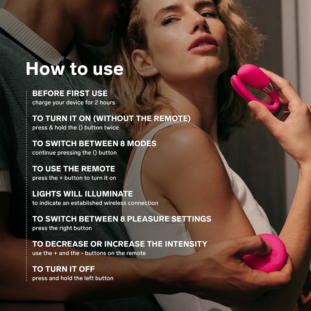 LELO Tiani 3 Couples Massager Deep Rose - Image 5