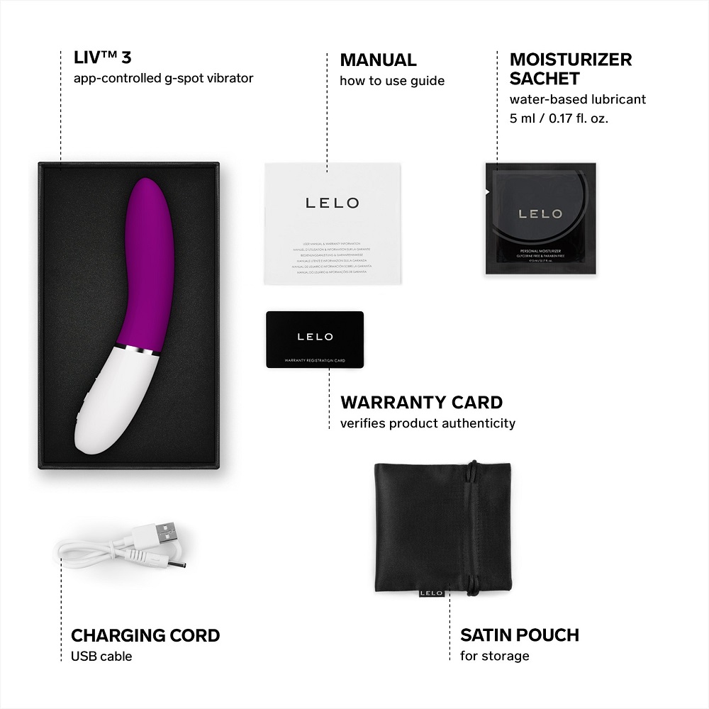 LELO LIV 3 App Controlled G-Spot Vibrator Deep Rose - Image 4