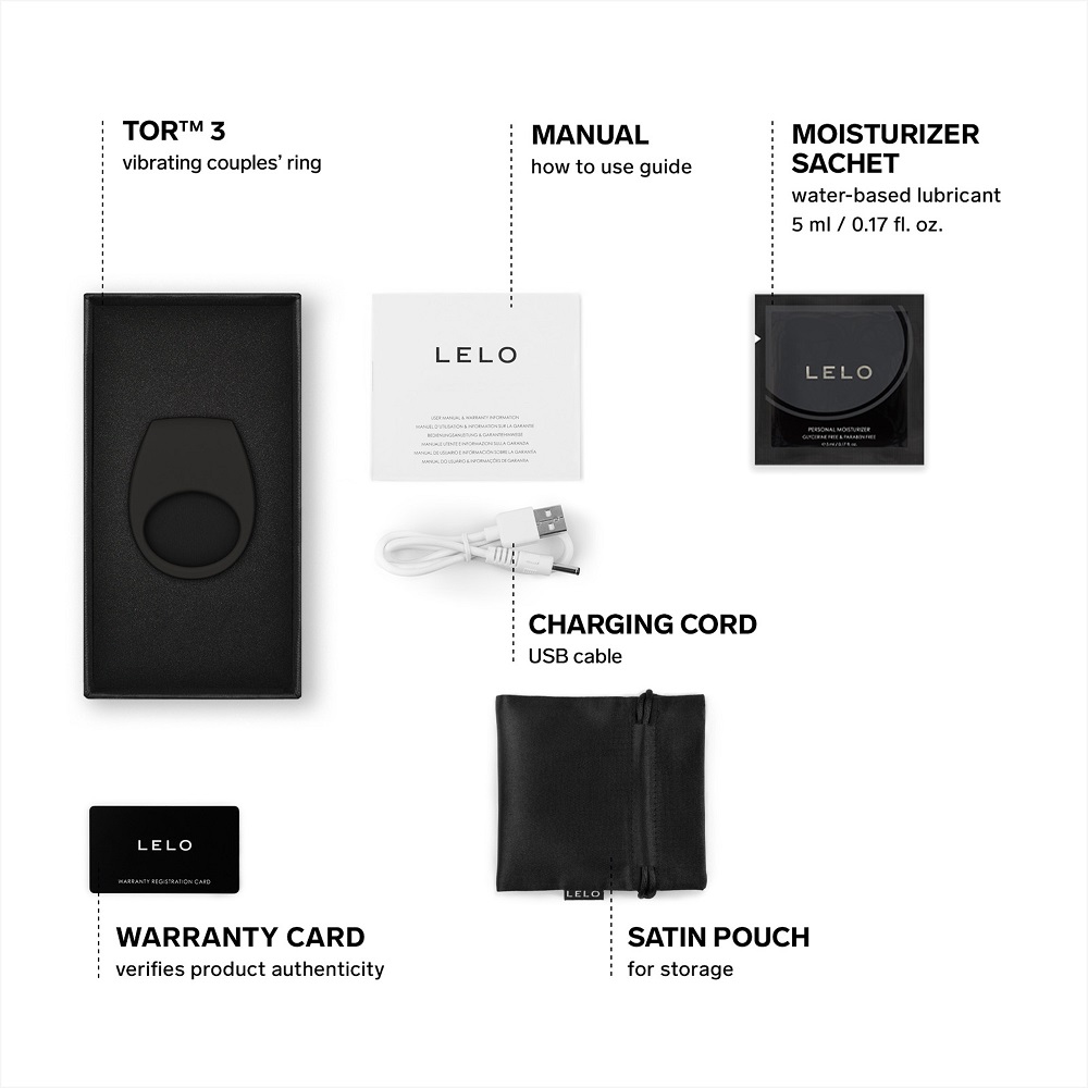 LELO Tor 3 App Controlled Cock Ring Black - Image 4