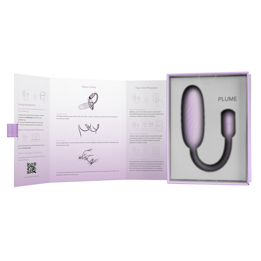 Svakom Plume Flexible Brush Tail Bullet Vibrator - Image 11