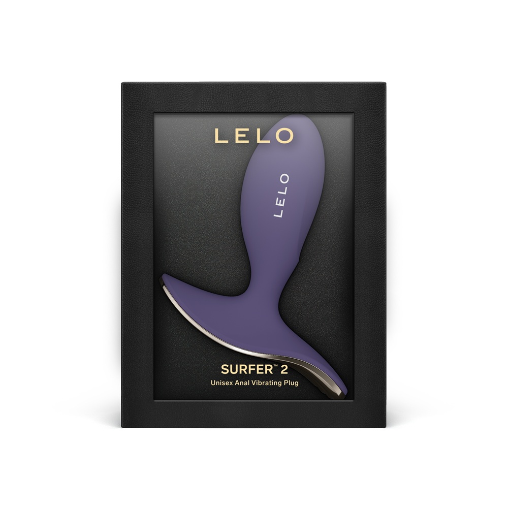 LELO Surfer 2 Unisex Anal Vibrating Plug Cyber Purple - Image 4